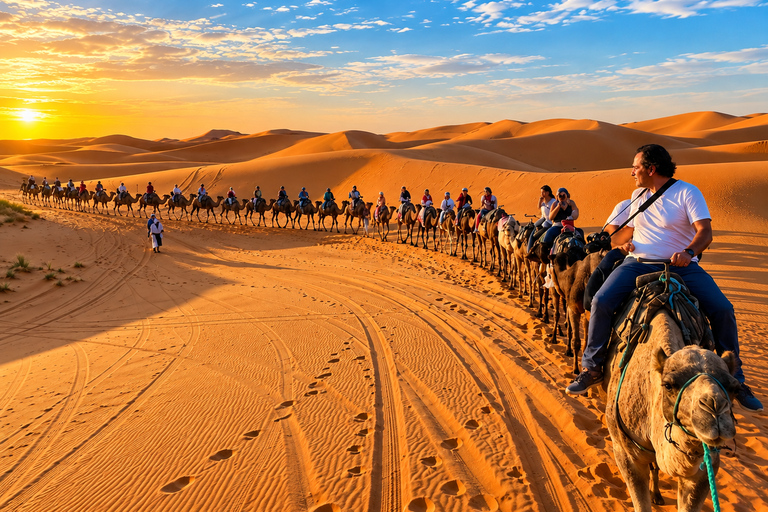 Agadir to Marrakech: 3-Day Merzouga Camel Ride & Luxury Camp Private luxury Sahara tour – exclusive experience