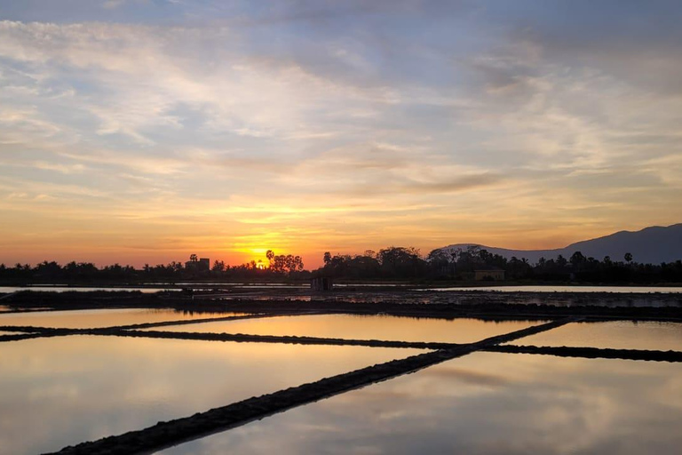 Countryside: Pepper Farm, Lake, Salt field Reflection Sunset