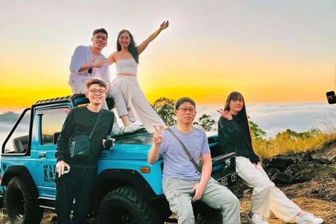 Bali : Excursion en jeep privée au lever du soleil sur le mont Batur avec sources d'eau chaudeExcursion en jeep sans source d'eau chaude ni transfert - prix spécial pour les grou