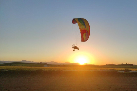 Paramotoring i Ronda (Malaga), nära Marbella