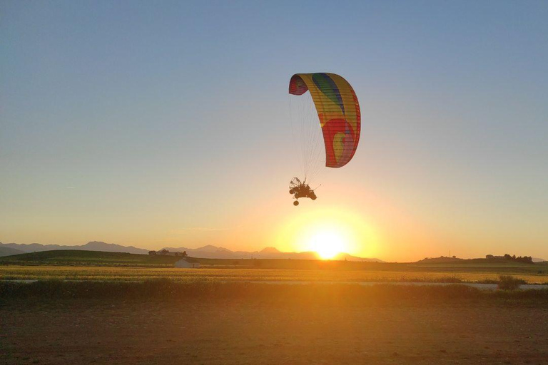 Paramotoring i Ronda (Malaga), nära Marbella