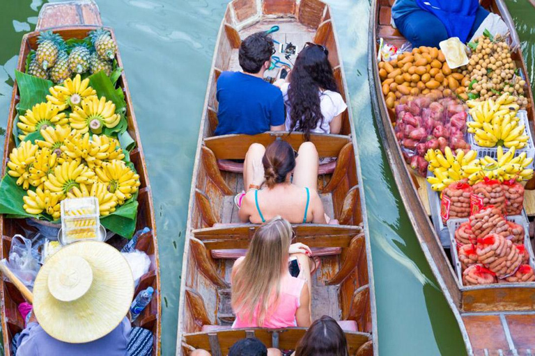 Bangkok: Maeklong and Damneon Floating Market Join Tour