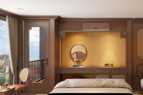 Hanoi: 2-Day Halong & Bai Tu Long Bay 5-Star Cruise, Balcony Halong: 2-Day Halong& Bai Tu Long 5-Star Cruise with balcony