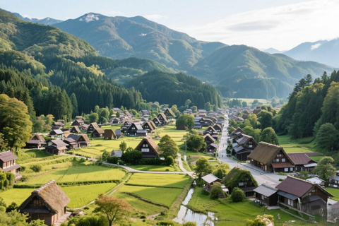 Vanuit Nagoya: Takayama en Shirakawa dagvullende tourVanuit Nagoya: 10 uur durende rondleiding op maat met chauffeur en gids