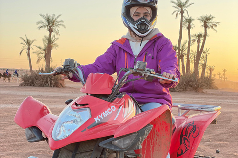 Marrakesh: Private Quad Bike Tour and camel riding in palm