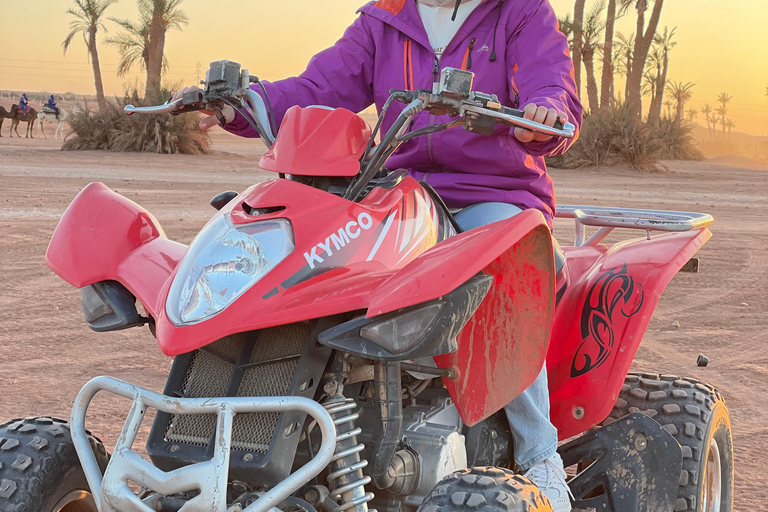 Marrakesh: Private Quad Bike Tour and camel riding in palm