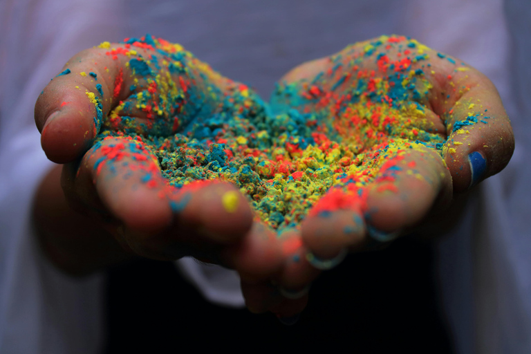 Holi Celebration Day Trip to Mathura & Vrindavan with Guide