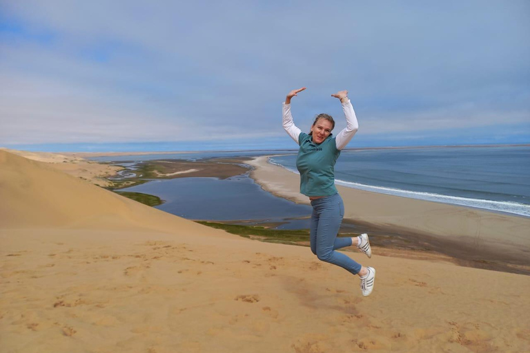Small Group Sandwich Harbour 4x4 tour where dunes meet ocean