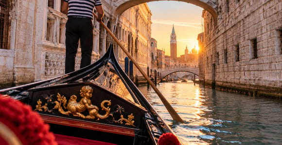Venice: Private Gondola Ride through the Canals of St. Mark&#39;s Square
