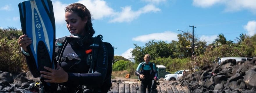 Kauai : Plongée à terre à Koloa Landing, Poipu