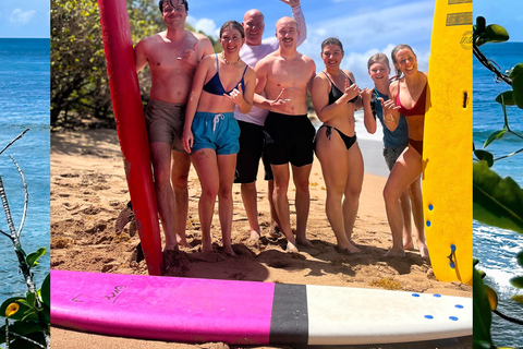 Learn to surf in Martinique with an expert coach (small groups) Learn to Surf in Martinique with an Expert Instructor (Small Groups)