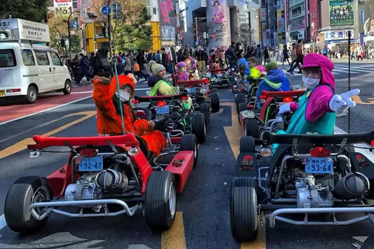 Go Kart Tokyo Uptown Tour - 7 miejsc docelowych w 120 minutTokio: Uptown Go Kart Tour - 7 miejsc docelowych w 120 minut