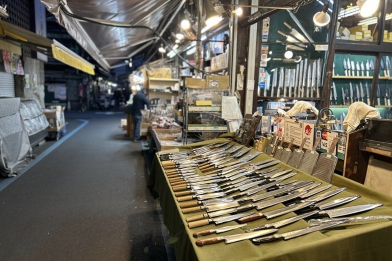 Toyosu en Tsukiji ochtendmarkt met gediplomeerde gids van de overheid5:00 Toyosu en Tsukiji Morning Market met Gov. Licensed Gu