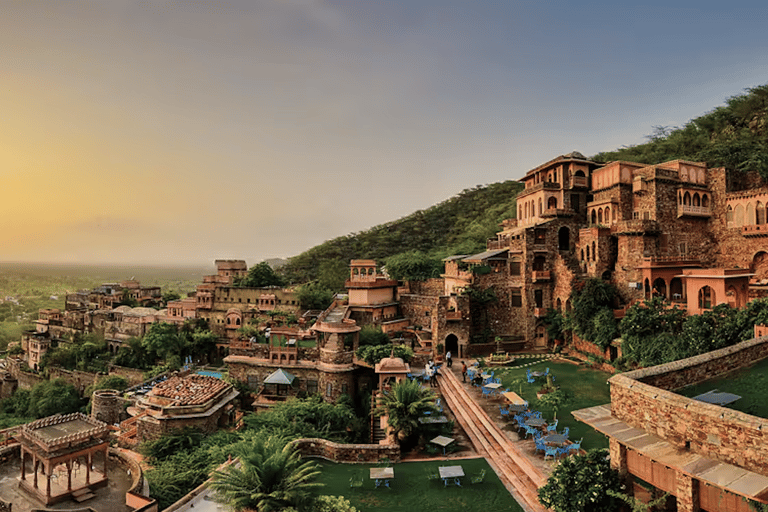 From Delhi: Neemrana Fort, Village Walk and Lunch