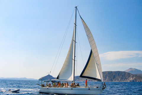 Adamas: Milos & Polyaigos Full-Day Sailboat Tour with Lunch Adamas: Milos and Polyaigos Full-Day Cruise with Lunch