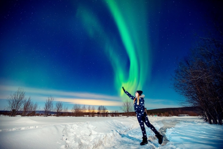 Rovaniemi : pique-nique barbecue sous les aurores boréales