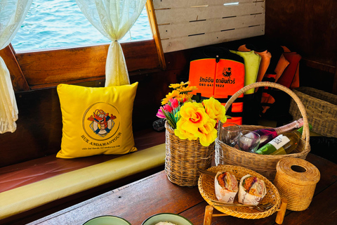 Krabi: Private Luxury Longtail Boat Tour in Krabi free lunch Krabi: Private Luxury Longtail Boat by Hong island