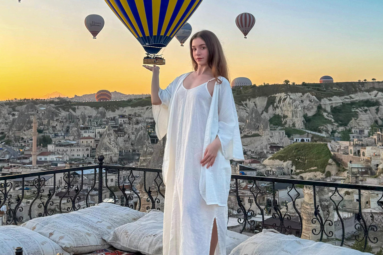 Cappadocia: Terrace Photo Spot With Balloon Flight View Basic Photography
