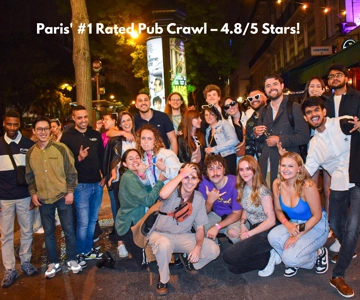 Paris: City Center Guided Pub Crawl with Shots & Club Entry
