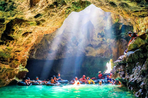 Yogyakarta: Mangunan Sunrise & Pindul Cave Full Day Tour Mangunan sunrise for 3 persons