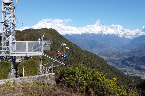 Pokhara: Zipline and ATV Adventure Combo