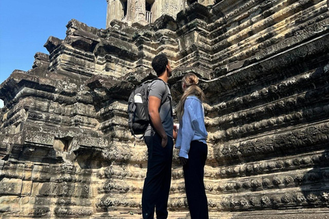 From Phnom Penh: Angkor Wat & Banteay Srei Full Day Tour Luxury VAN Tour (Hotel Pick-up)