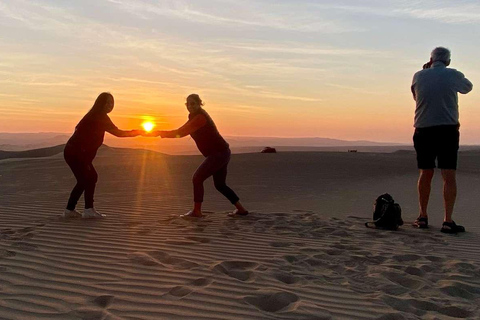 Von Ica: Dünenbuggy bei Sonnenuntergang &amp; Sandoboarding