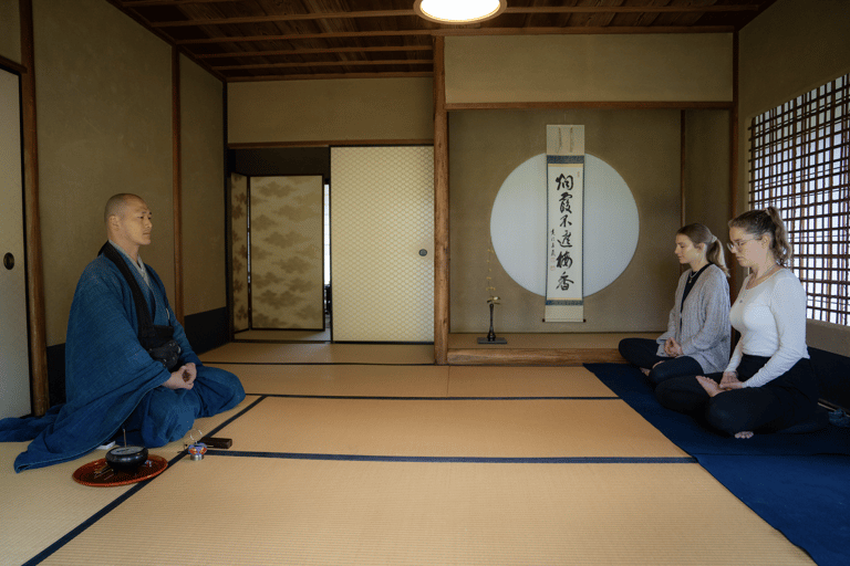 Kyoto: Zen-Meditation in einem privaten Tempel mit einem Mönch