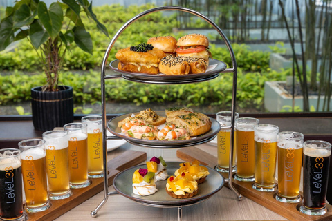 Cingapura: Pacote LeVeL33 Craft-Brewery Restaurant &amp; LoungeMenu de 6 pratos da Cervejaria + 1 copo de cerveja Brut 300ml