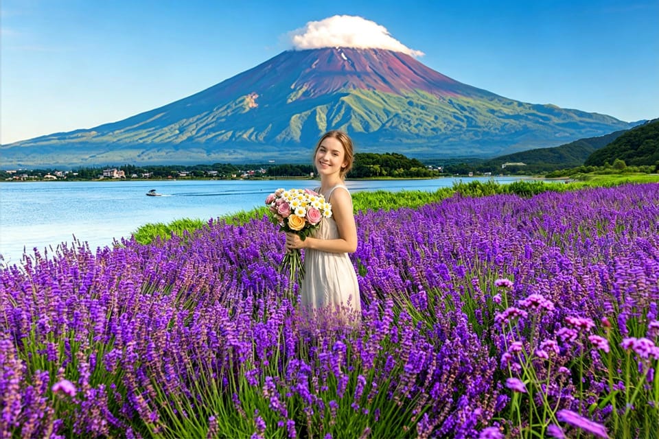 東京発：富士山の人気観光地6箇所ツアー（忍野八海、河口湖）