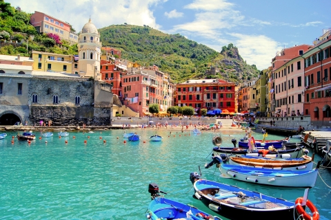 From Milan: Cinque Terre with Portovenere and Boat Cruise