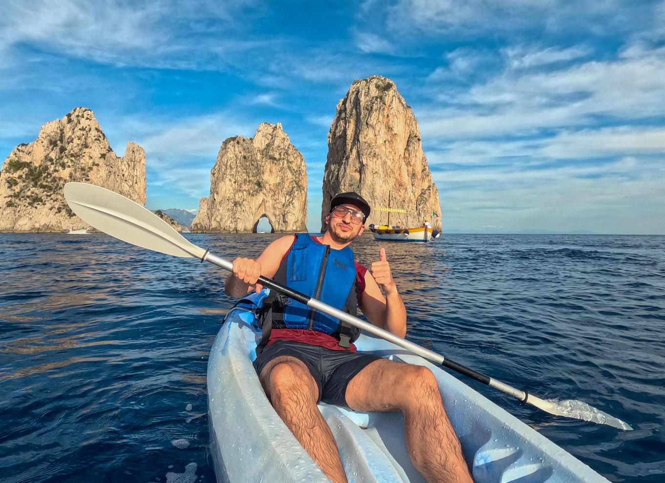 Capri: Kajaktur til grotter og strande med GoPro-billeder