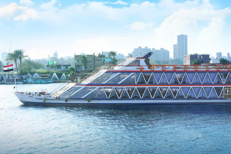 Cairo: Nile Royal Topaz Night Dinner Cruise with Show Excluding Transfer (Pickup & Drop-off)