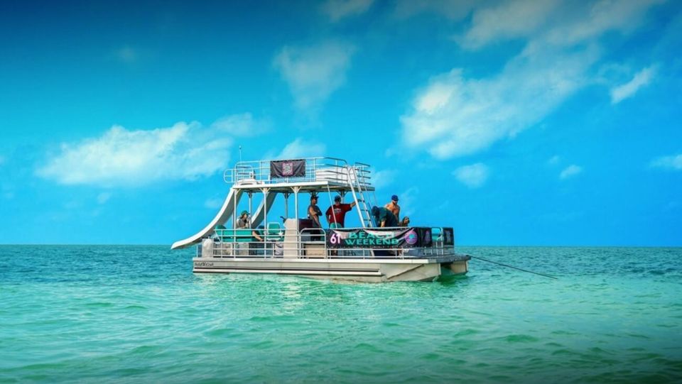 Double Decker Pontoon Boat with 3 Slides up to 15 People 2024