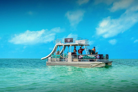 Key West: Double Decker Pontoon Boat Double Decker Pontoon Boat with Double Slides (8 Hours)