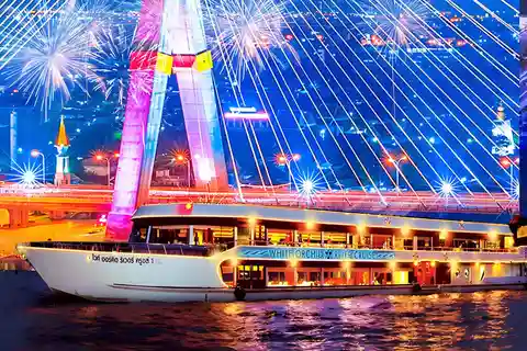 Bangkok: White Orchid Chao Phraya Dinner Cruise Freibier