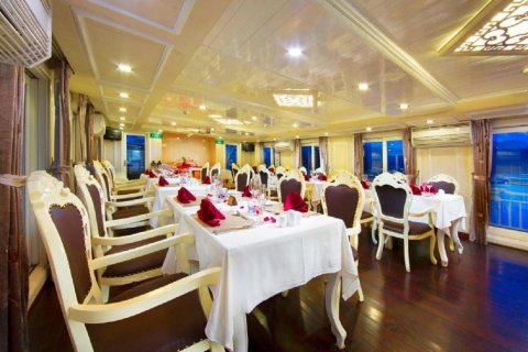 Vanuit Hanoi: 2-daagse luxe cruise/jacuzzi in de Bai Tu Long-baaiHalong-Bai Tu Long Bay 2 dagen en 1 nacht luxe cruise en jacuzzi