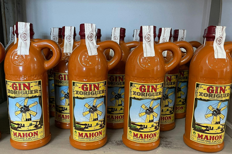 Boottocht in de haven van Mahon met markt en jeneverstokerijBoottocht in de haven van Mahon met Mahon-markt en gin-distilleerderij