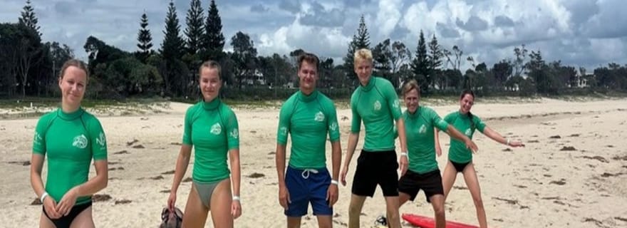 Byron Bay : cours de surf en groupe avec moniteur