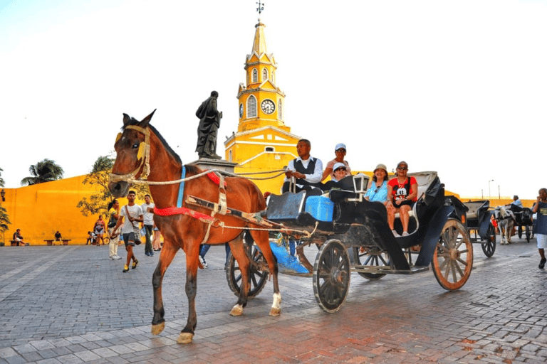 &quot;Przejażdżka bryczką w Cartagena de Indias&quot;.Przejażdżka bryczką po kamiennym obejściu