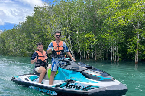 Aventura en moto acuática por 6 islas de Phuket y spa después del solSin SPA: 6 islas en moto acuática Yamaha 1800 CC.