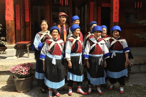 Biking tour&guide visit Lijiang baisha village market park No lunch