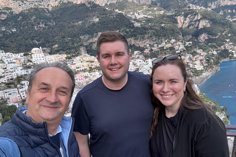 Positano: Private Transfer from Naples Stop Pompeii Option 2 NO Stop Pompei