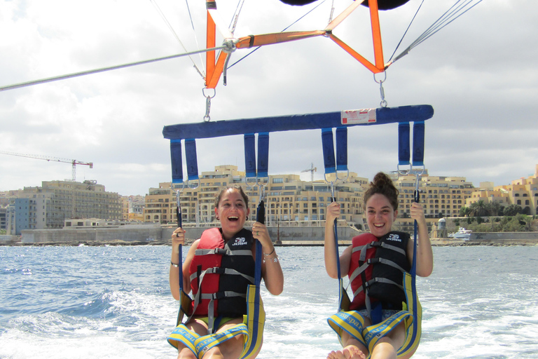 St. Julian's: Parasailing Flight with Photos and Videos