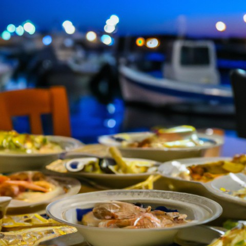 Visit Sunset Aperitif on Tavolara and Dinner in Olbia, Sardinia, Italy