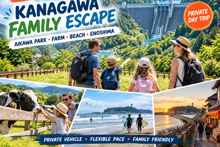 From Tokyo: Aikawa Park & Enoshima Private Family Day Trip From Tokyo: Private Family Trip to Aikawa Park & Enoshima
