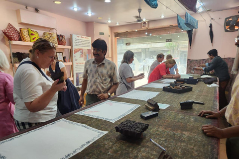 Jaipur : Atelier d'impression de blocs au cœur du centre-ville