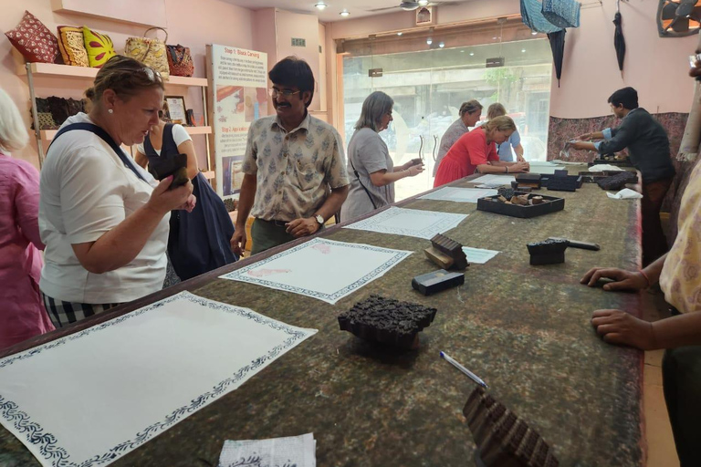 Jaipur : Atelier d'impression de blocs au cœur du centre-ville