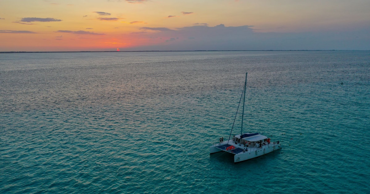 Catamaran Au Coucher Du Soleil Isla Mujeres Avec Prise En Charge