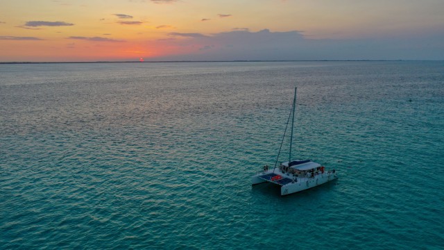 Visit From Cancún Isla Mujeres Sunset Catamaran Cruise in Cancun